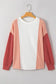 Khaki Corded 2pcs Colorblock Pullover and Pants Outfit - Fashionfitz