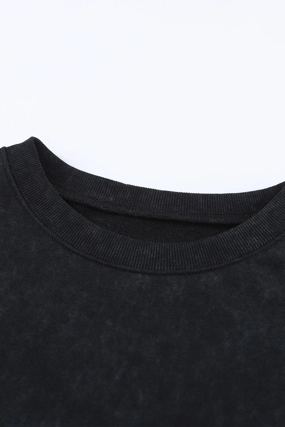 Khaki drop shoulder ribbed trim oversized sweatshirt - tops