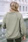 Khaki exposed seam buttons front waffle knit cardigan - sweaters & cardigans