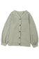 Khaki exposed seam buttons front waffle knit cardigan - sweaters & cardigans