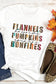 Khaki flannels hayrides pumpkins sweaters bonfires tee - graphic t-shirts