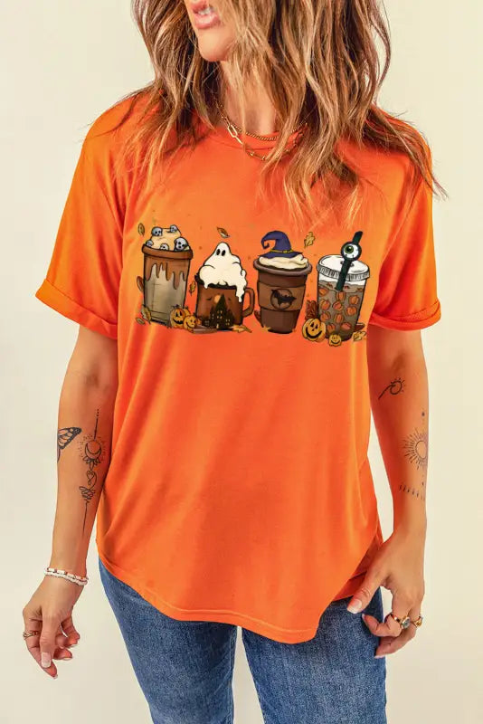 Khaki flannels hayrides pumpkins sweaters bonfires tee - graphic t-shirts