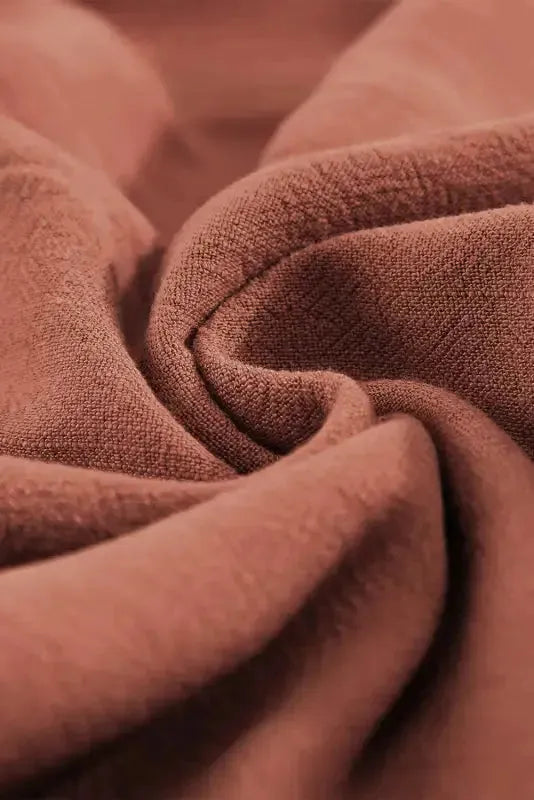 Khaki High Waist Pocketed Ruffle Shorts - Fashionfitz