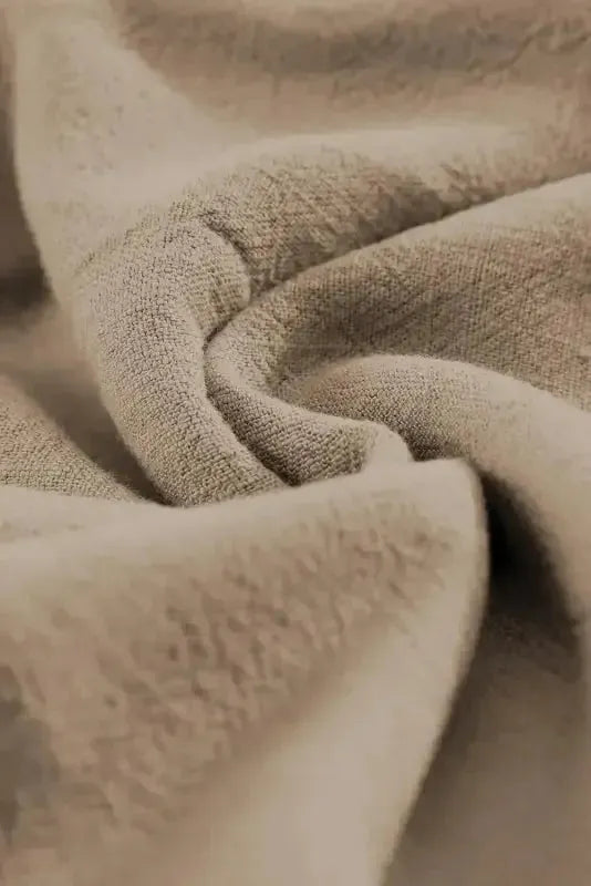 Khaki High Waist Pocketed Ruffle Shorts - Fashionfitz