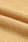 Khaki hollowed bubble sleeve knit sweater - sweaters & cardigans