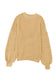 Khaki hollowed bubble sleeve knit sweater - sweaters & cardigans