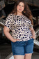 Khaki leopard open back plus size top - size/plus tops/plus tops & tees