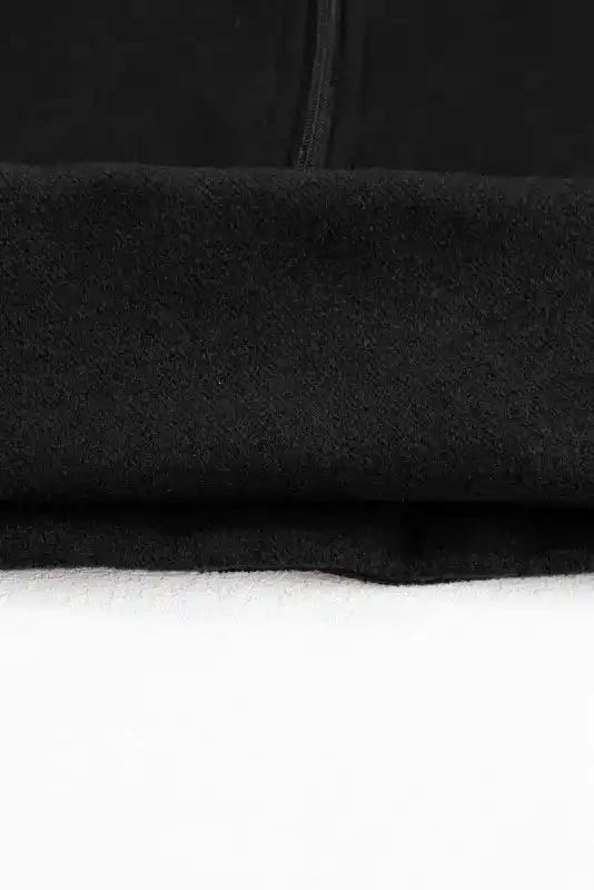 Khaki Printed Plaid Sleeve Patchwork Collared Textured Sweatshirt - Fashionfitz