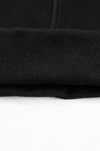 Khaki Printed Plaid Sleeve Patchwork Collared Textured Sweatshirt - Fashionfitz