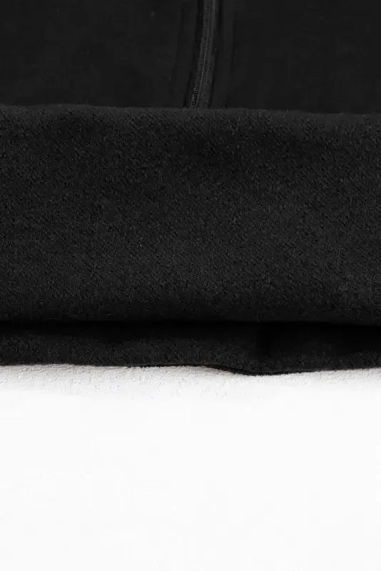 Khaki Printed Plaid Sleeve Patchwork Collared Textured Sweatshirt - Fashionfitz