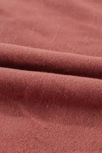 Khaki Printed Plaid Sleeve Patchwork Collared Textured Sweatshirt - Fashionfitz