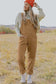 Buckle Strap Cargo Denim Overalls - Fashionfitz
