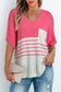 Summer women’s tops | knitted short sleeve top - strawberry pink