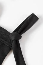 Knotted Straps Wide Leg Jumpsuit - Black - Fashionfitz