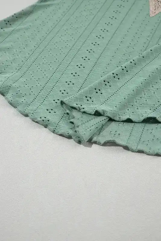 Lace Crochet Loose Fit Tank Top - Fashionfitz