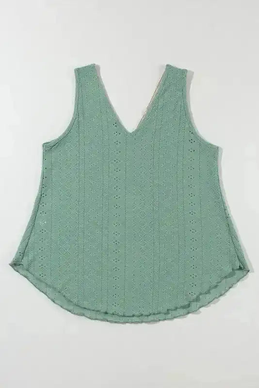 Lace Crochet Loose Fit Tank Top - Fashionfitz