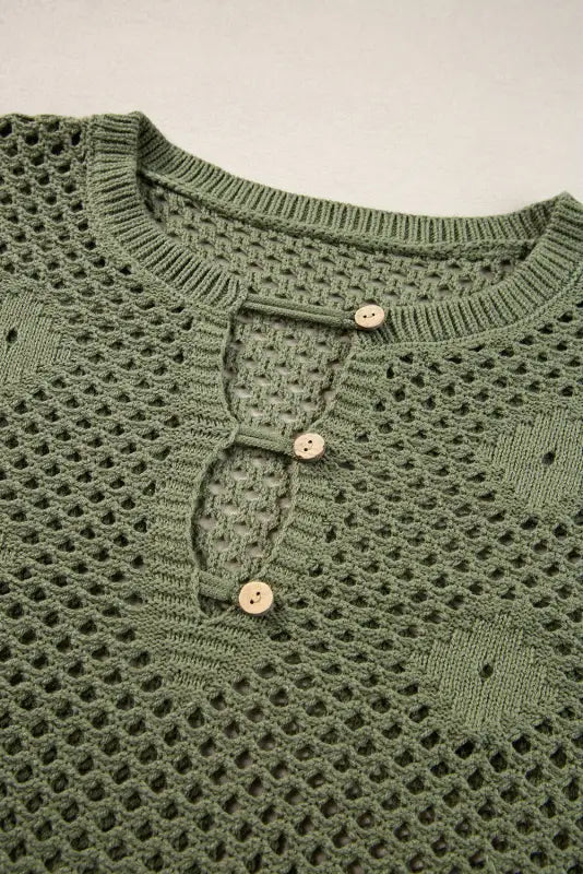 Laidback loop-button sweater - sweaters