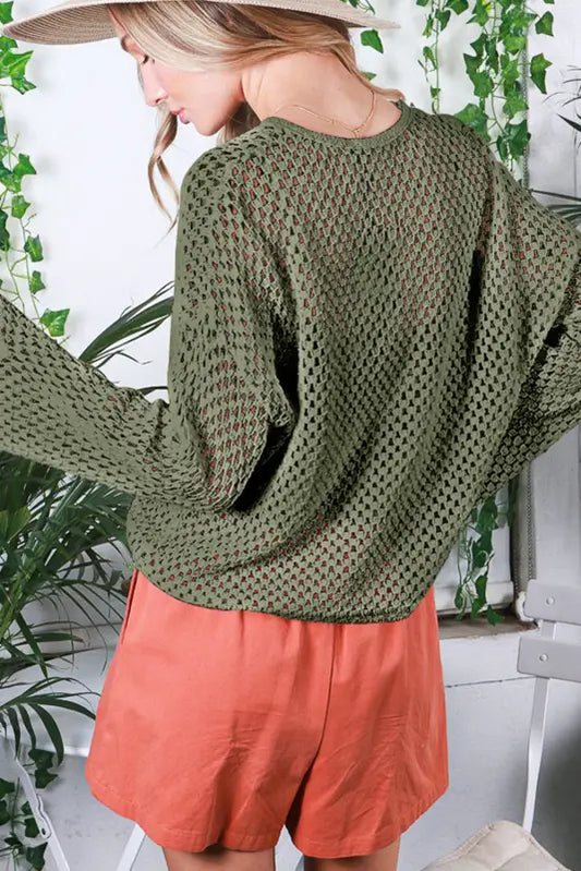 Laidback loop-button sweater - sweaters