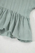 Laurel Green Short Sleeve Blouse - Fashionfitz