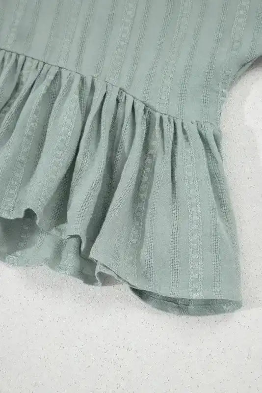 Laurel Green Short Sleeve Blouse - Fashionfitz