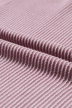 Lavender Corded Loose T-shirt - Fashionfitz