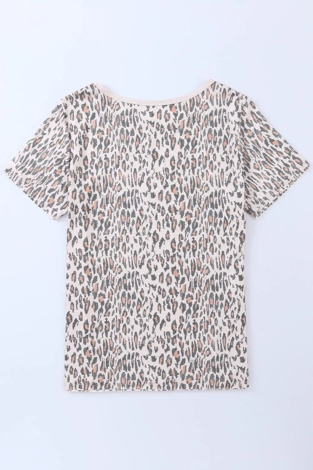 Leopard animal print casual t-shirt - tops