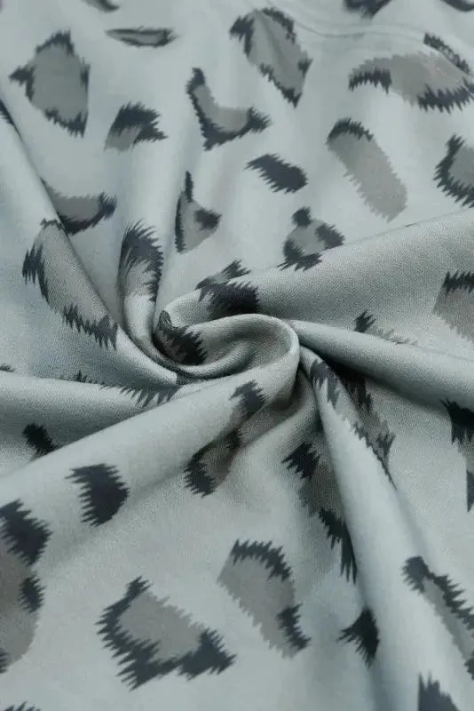 Leopard Animal Print Stitching Loose Long Sleeve Top - Fashionfitz