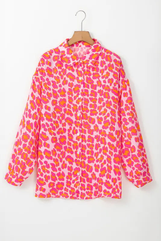 Leopard bloom overshirt