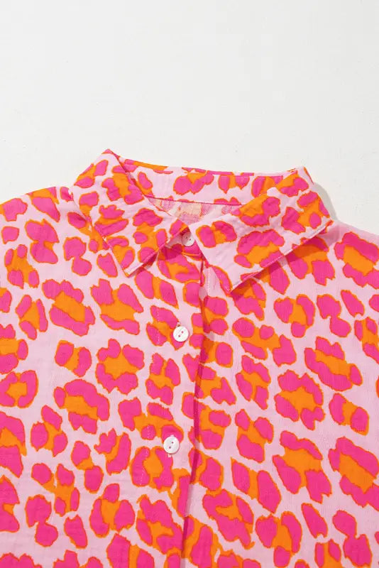 Leopard bloom overshirt