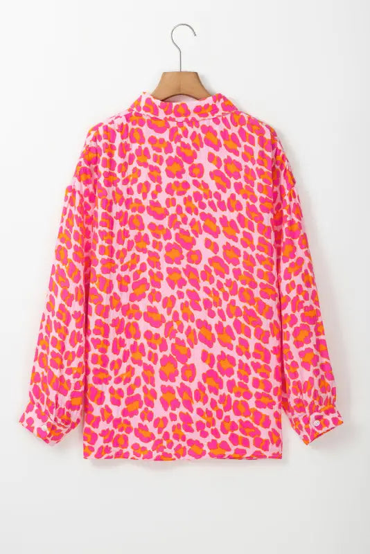 Leopard bloom overshirt