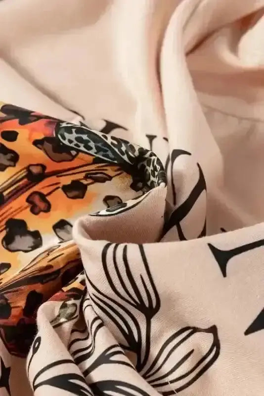 Graphic Tees PUMPKIN Leopard Bowknot T-Shirt