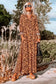 Leopard casual maxi dress - dresses