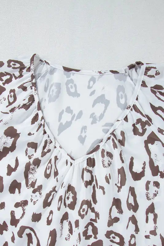 Leopard luxe blouse - elegance with an edge | fashionfitz