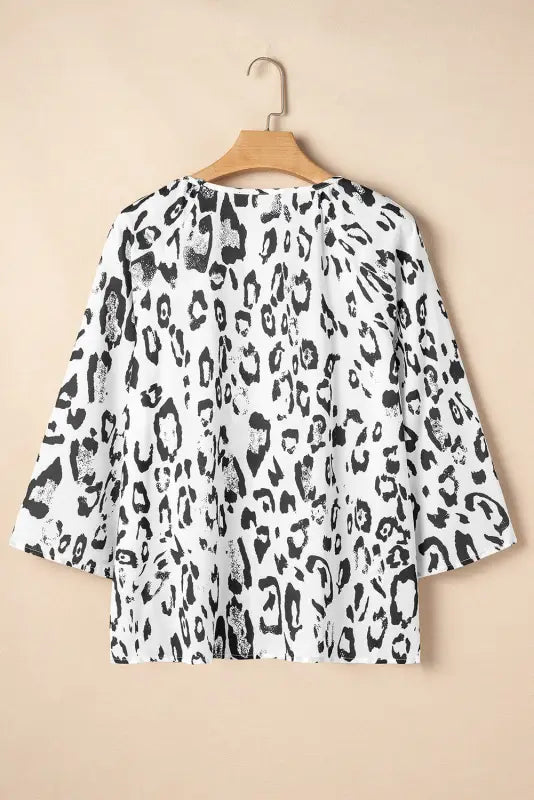 Leopard luxe blouse - elegance with an edge | fashionfitz