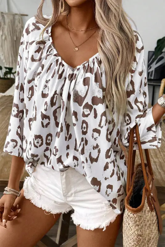 Leopard luxe blouse - elegance with an edge | fashionfitz