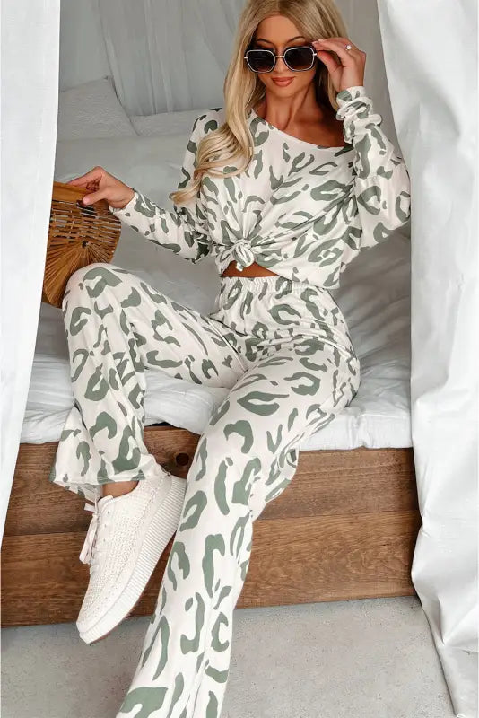 Leopard luxe loungewear set | women’s | fashionfitz