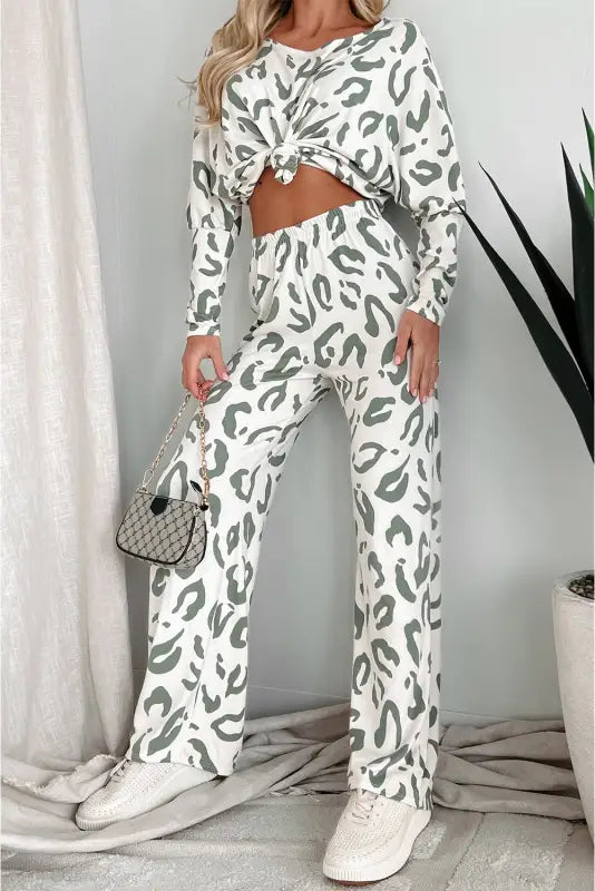 Leopard luxe loungewear set | women’s | fashionfitz