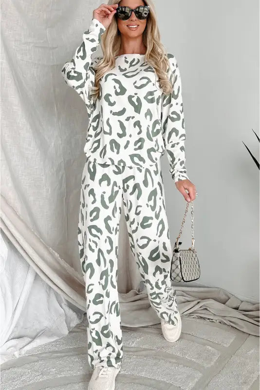 Leopard luxe loungewear set | women’s | fashionfitz