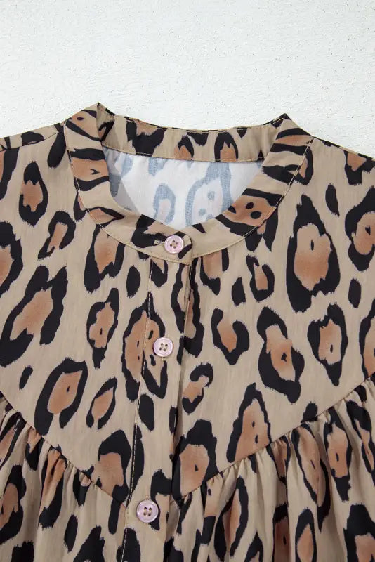 Leopard luxe oversized shirt | bold & comfortable fashion