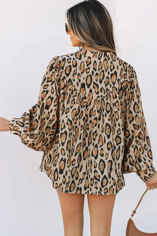 Leopard luxe oversized shirt | bold & comfortable fashion