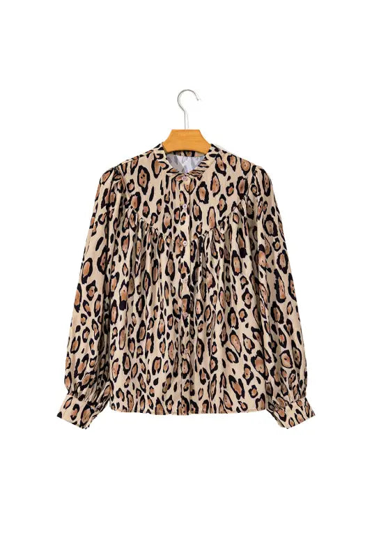 Leopard luxe oversized shirt | bold & comfortable fashion