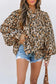 Leopard luxe oversized shirt | bold & comfortable fashion