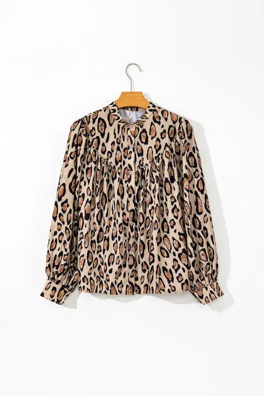 Leopard luxe oversized shirt | bold & comfortable fashion