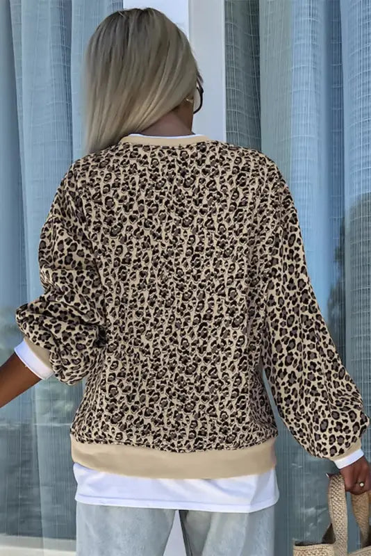 Leopard luxe sweatshirt | women’s sweatshirts | fashionfitz