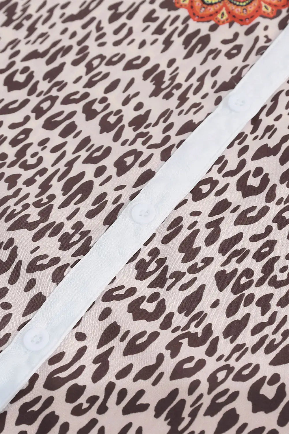 Leopard mandala hollow-out sleeves t-shirt - t-shirts