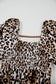 Leopard maxi dress - bubble sleeve square neck | fashionfitz