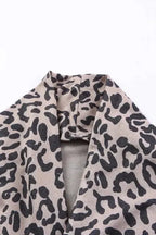 Leopard Open Front Cardigan - Fashionfitz