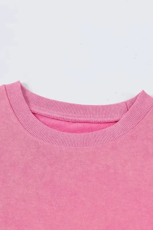 Leopard Patchwork Bishop Sleeve Slit Sweatshirt - Fashionfitz