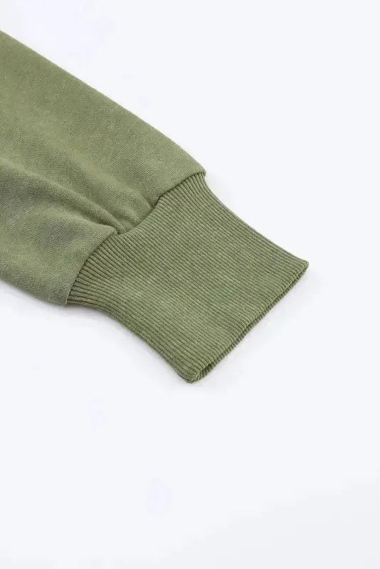 Leopard Patchwork Bishop Sleeve Slit Sweatshirt - Fashionfitz