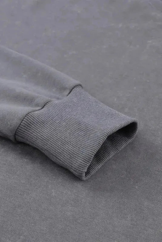 Leopard Patchwork Bishop Sleeve Slit Sweatshirt - Fashionfitz